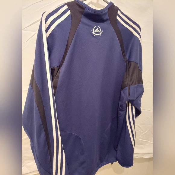 Adidas Clima Cool Dark Blue and White Men's XL Pullover Long Sleeve Sweater - Picture 7 of 13